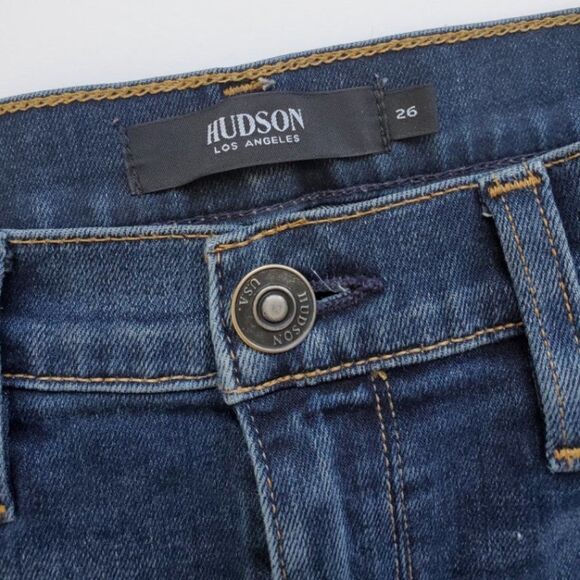 Hudson Nico Skinny Frayed Denim Jeans | 26 - Picture 2 of 7